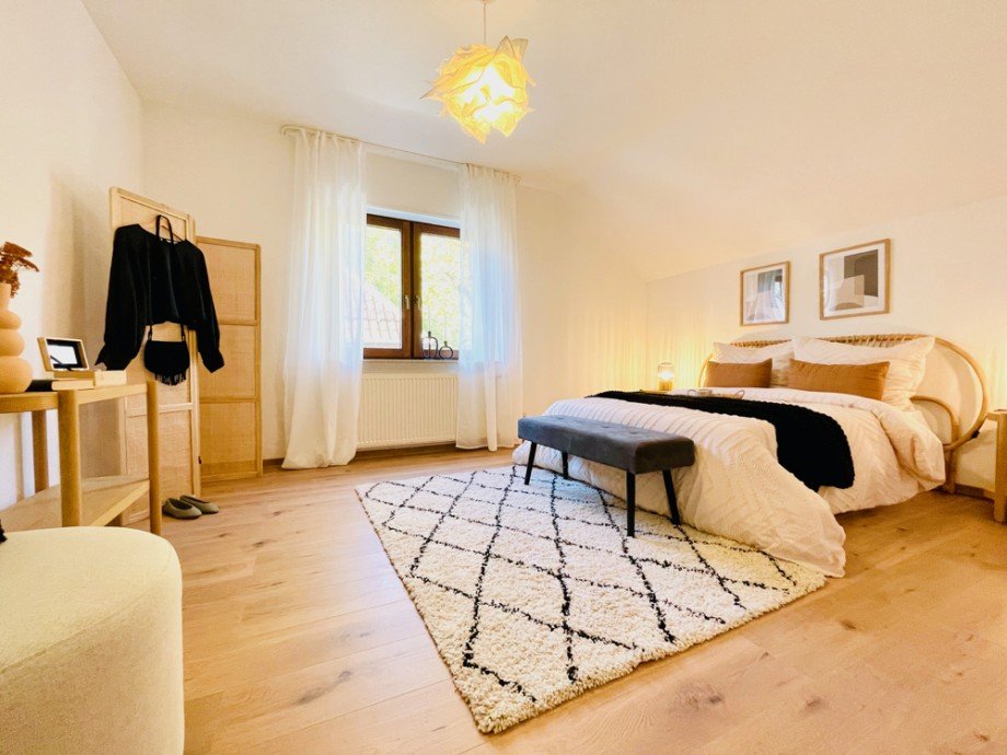 Schlafzimmer Doppelhaush�lfte Gaiberg