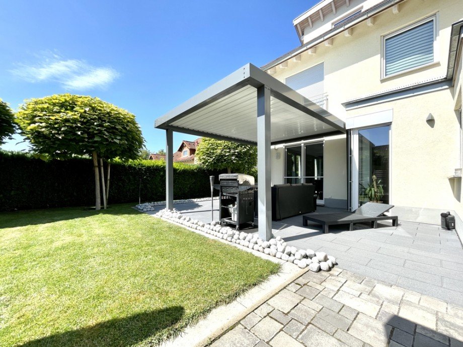 Garten mit Pergola Einfamilienhaus Heppenheim (Bergstra�e)