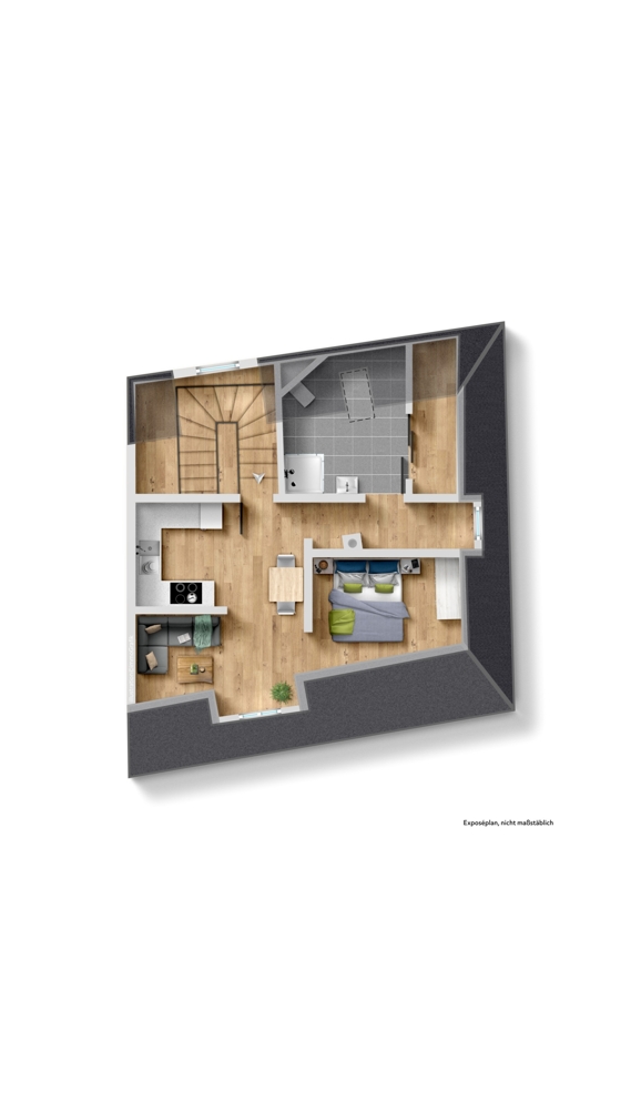Grundriss DG Ferienhaus Heppenheim (Bergstra�e)