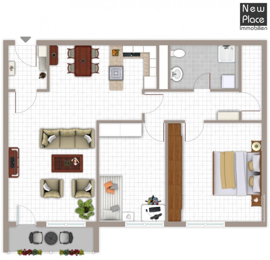 Grundriss Etagenwohnung Weinheim