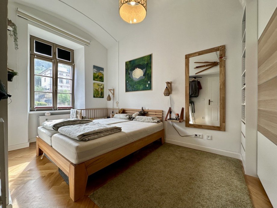 Schlafzimmer I Etagenwohnung Heppenheim