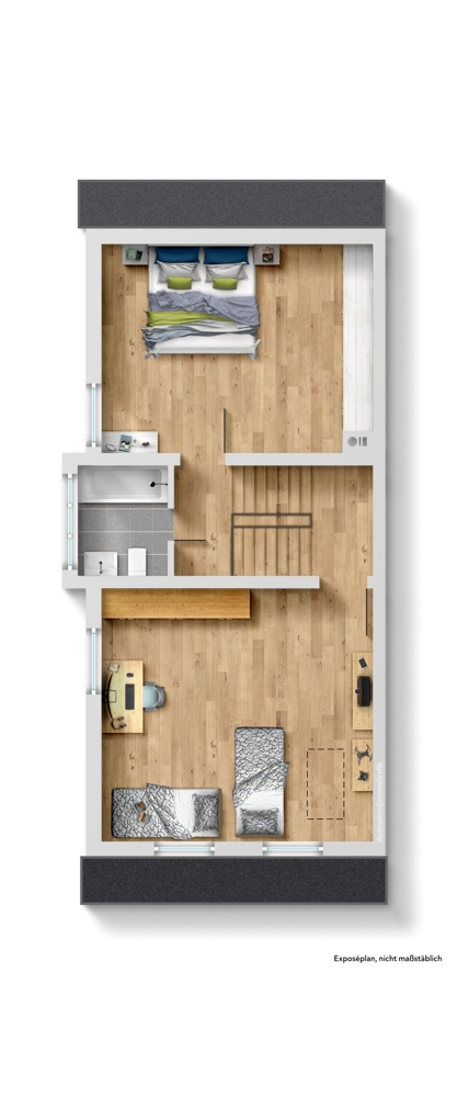 Grundriss DG Doppelhaush�lfte Birkenau