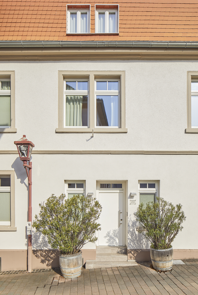 Hauseingang Vorderseite Ferienhaus Heppenheim