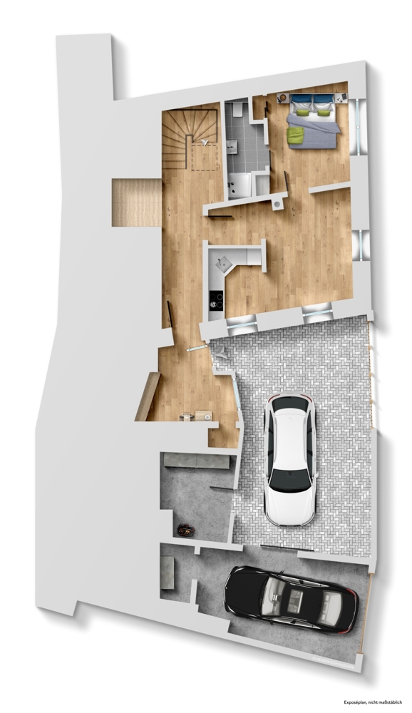 Grundriss EG Ferienhaus Heppenheim (Bergstra�e)