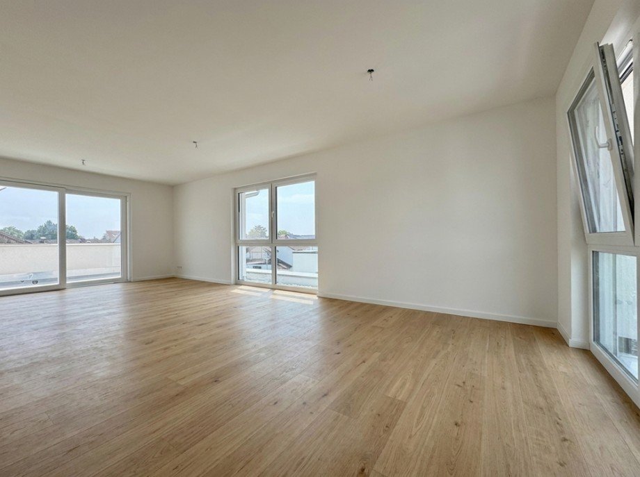 Wohn-/Esszimmer - visualisiert Penthousewohnung Heppenheim