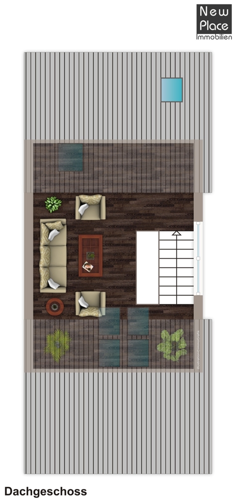 Grundriss Studio Maisonettewohnung Laudenbach