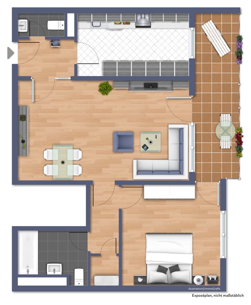 Grundriss Etagenwohnung Heppenheim
