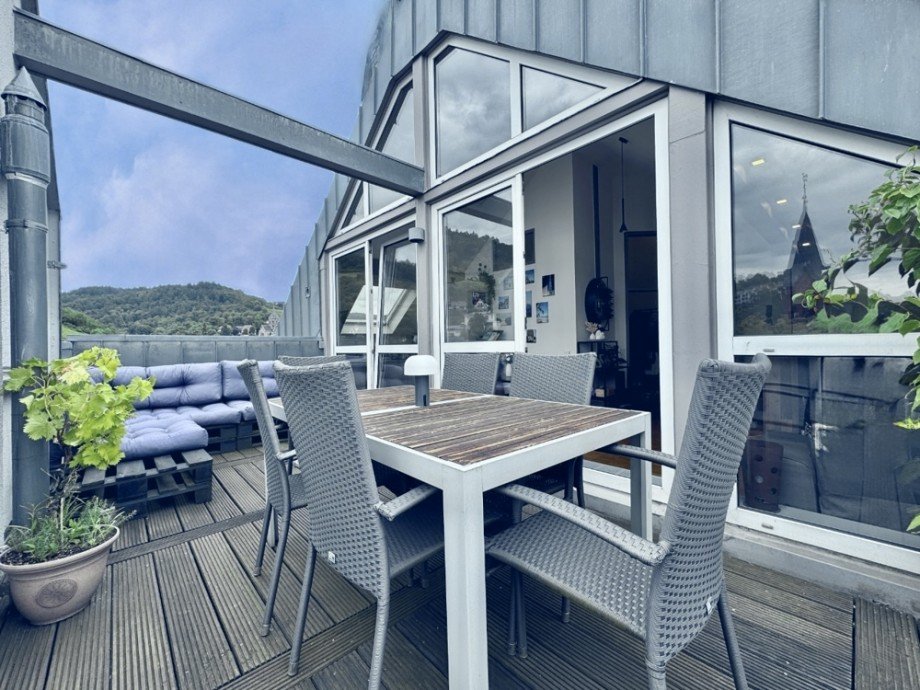 Dachterrasse I Etagenwohnung Heppenheim