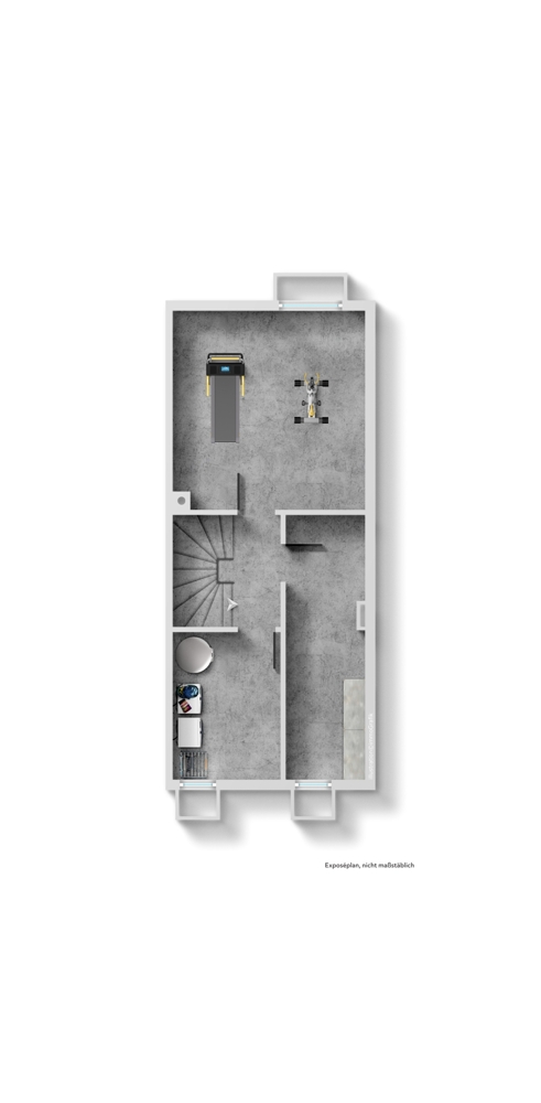 Grundriss Keller Reihenendhaus Schriesheim