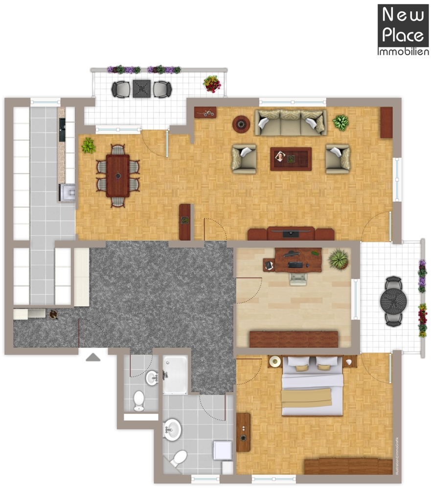 Grundriss Etagenwohnung Heppenheim