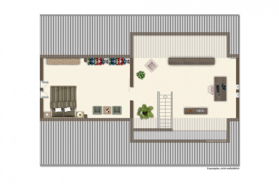 Grundriss DG Maisonettewohnung Heppenheim