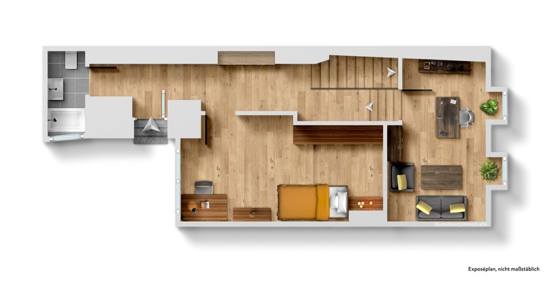 Grundriss EG Einfamilienhaus Heppenheim
