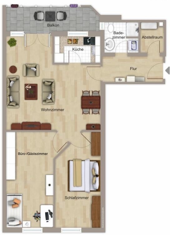 Grundriss Etagenwohnung Heppenheim