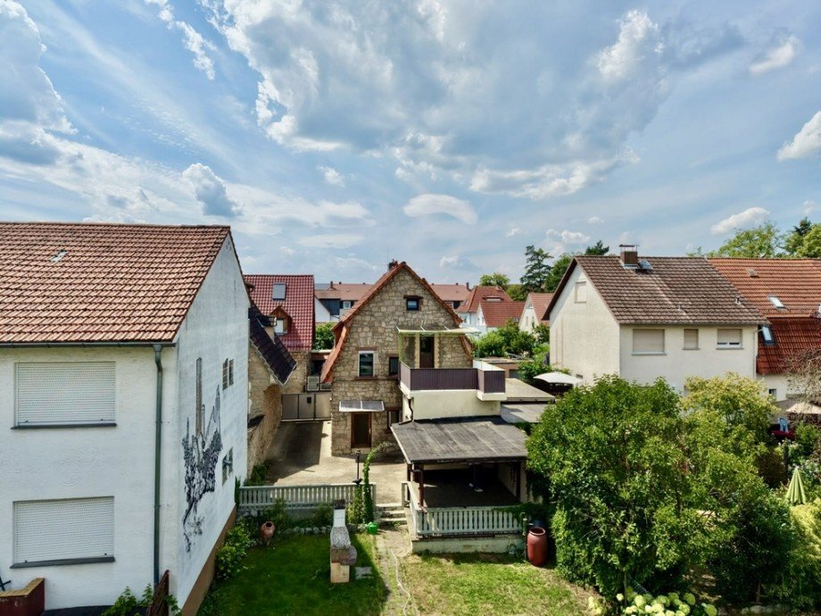 Drohnenaufnahme R�ckseite II Einfamilienhaus Heppenheim (Bergstra�e)