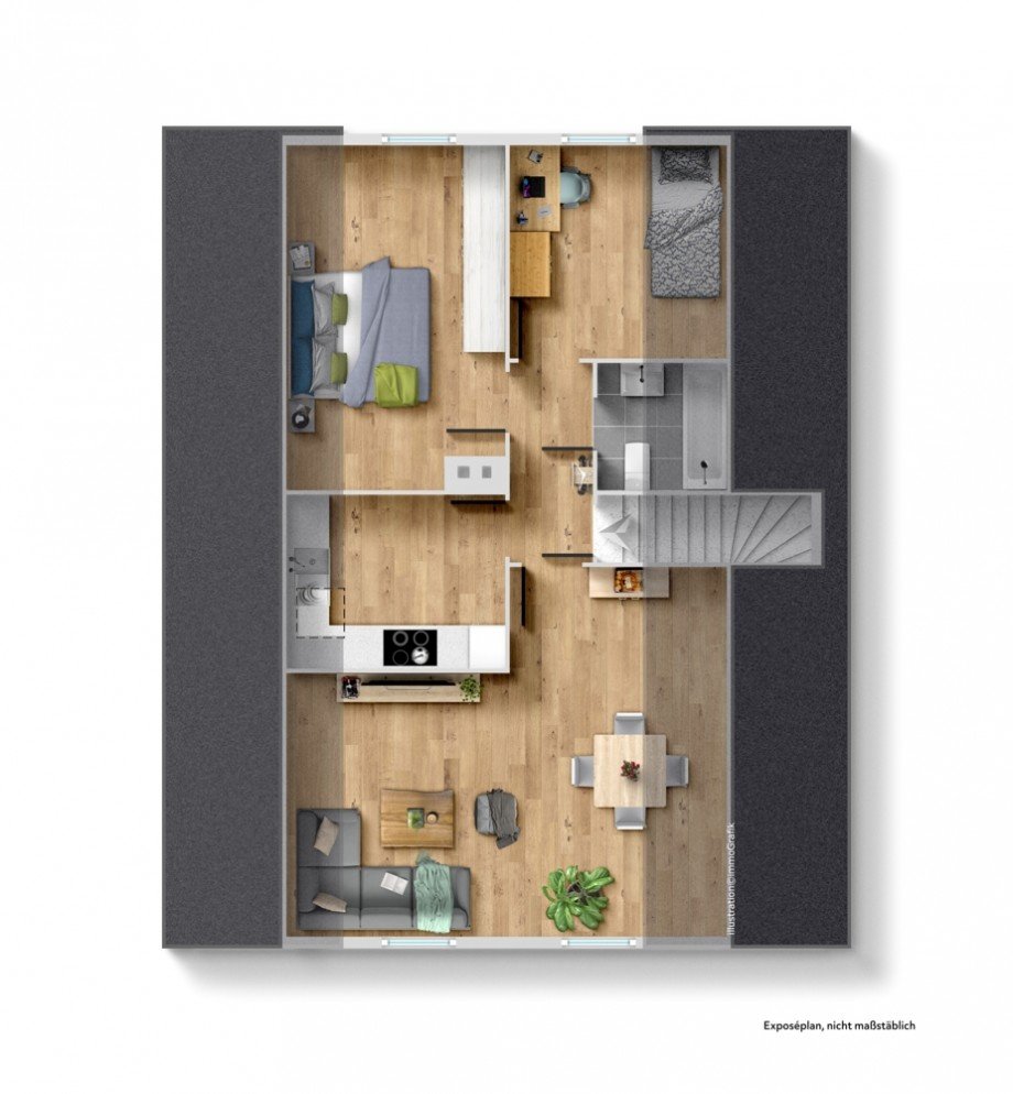 Grundriss OG Zweifamilienhaus Lindenfels / Winkel