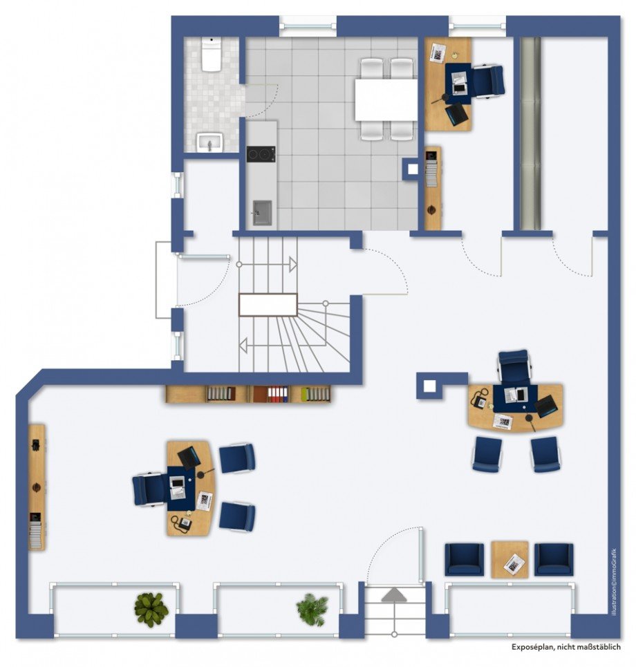 Grundriss B�rofl�che Lorsch