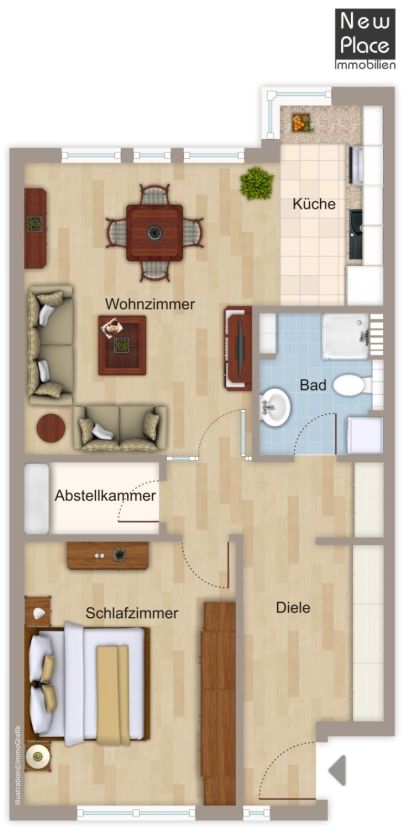 Grundriss Etagenwohnung Heppenheim (Bergstra�e)