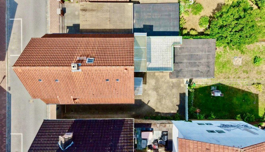 Vogelperspektive Einfamilienhaus Heppenheim (Bergstra�e)