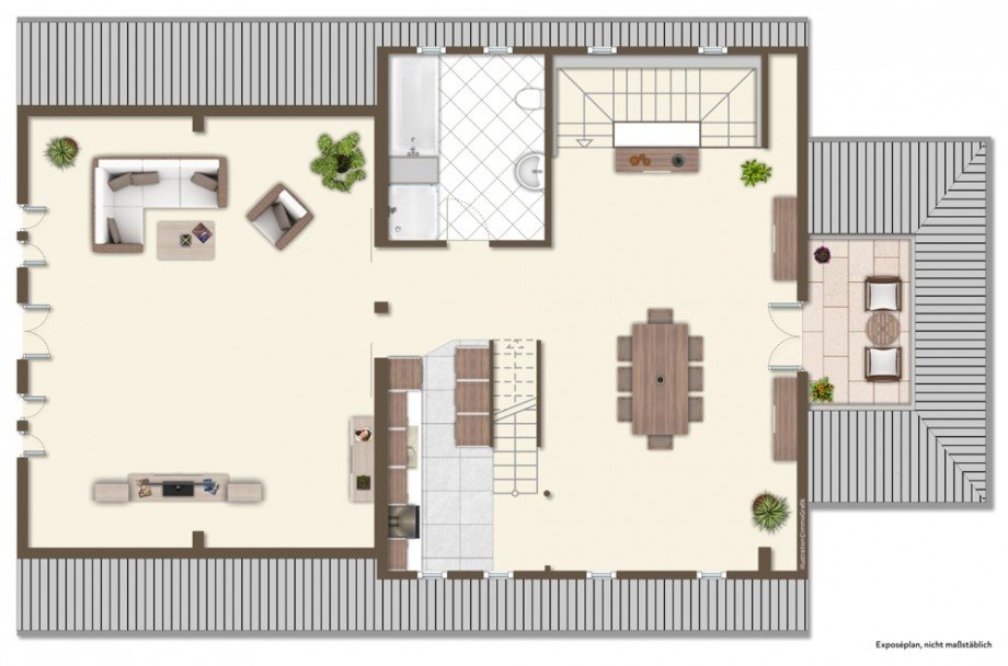 Grundriss OG Maisonettewohnung Heppenheim