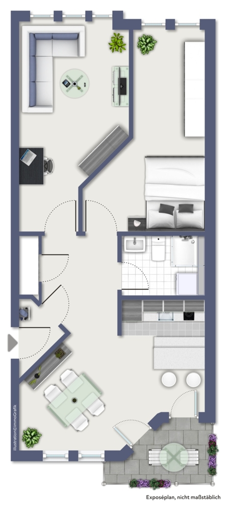 Grundriss Etagenwohnung Heppenheim
