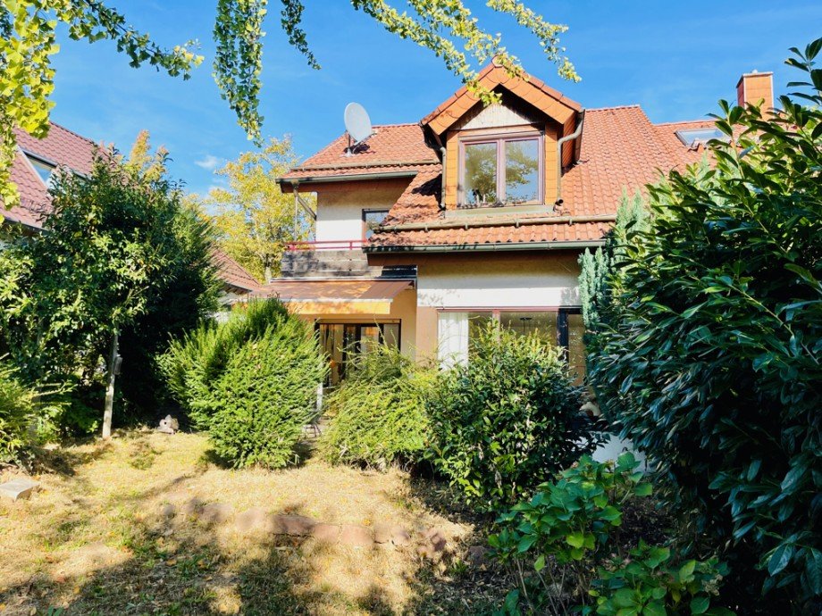 R�ckansicht/Garten I Doppelhaush�lfte Gaiberg