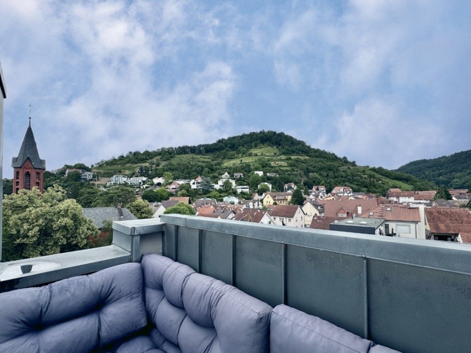 Ausblick Terrasse Etagenwohnung Heppenheim