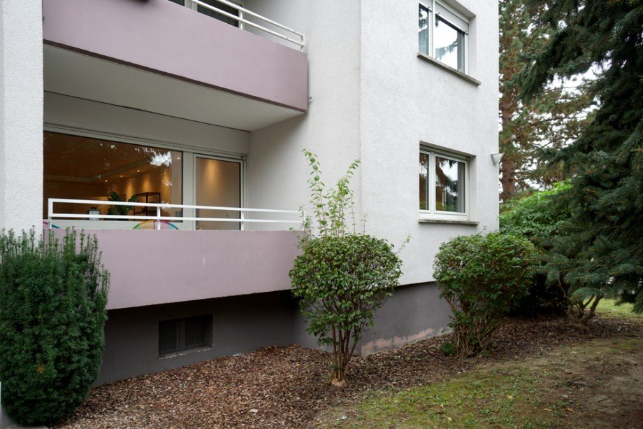 R�ckansicht Wohnung Erdgeschosswohnung Bensheim
