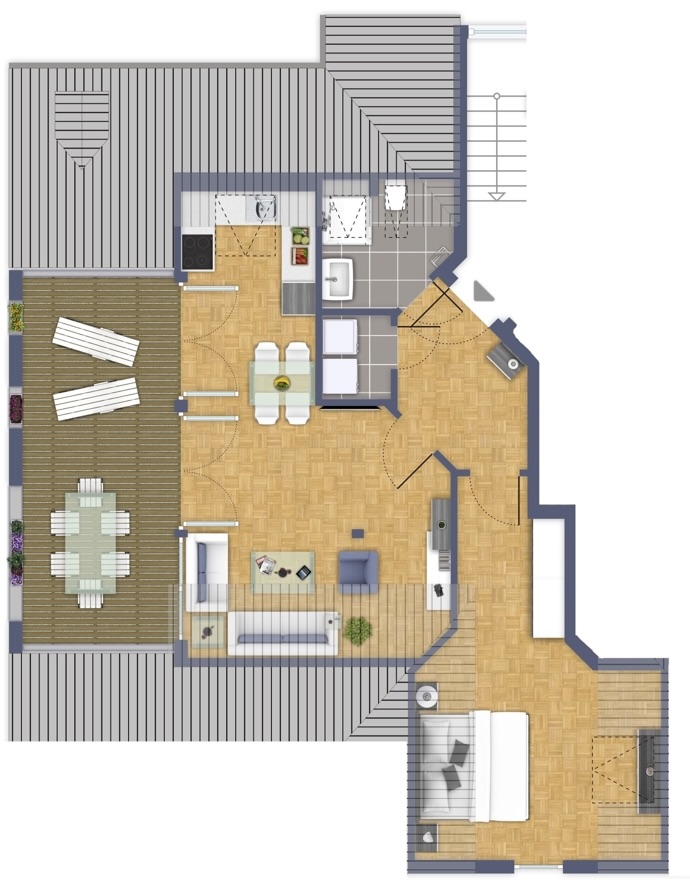 Grundriss Etagenwohnung Heppenheim