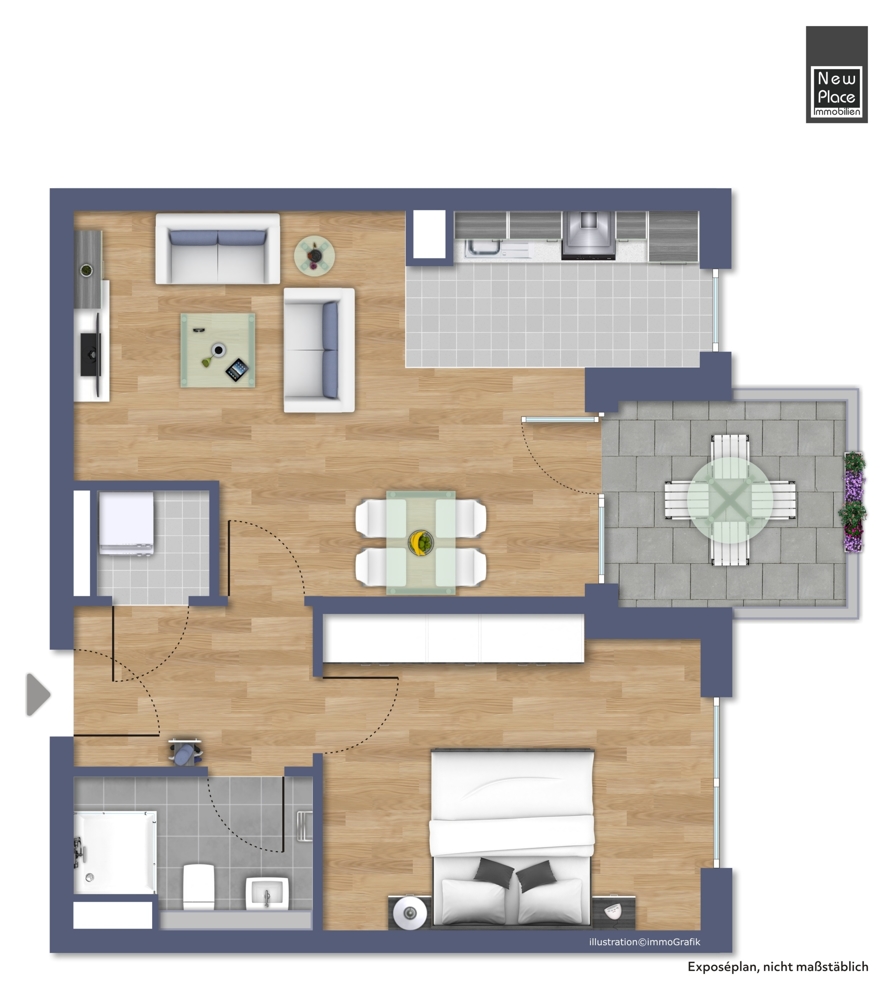 Grundriss Etagenwohnung Bensheim