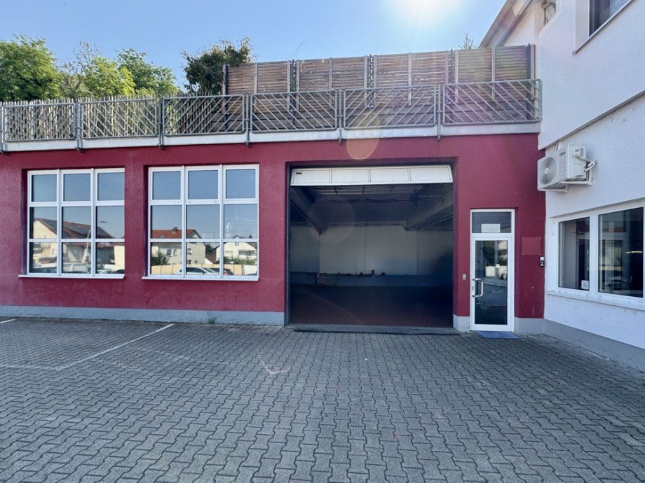 Einfahrt / Zugang Verbrauchermarkt Hemsbach