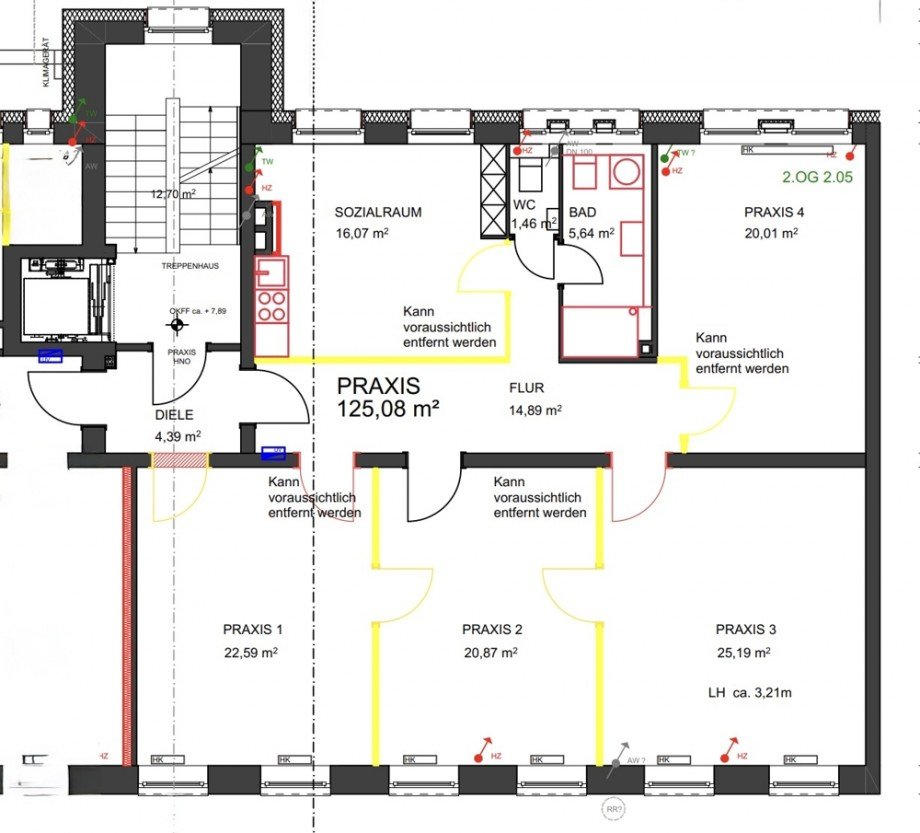 Grundriss B�rofl�che Mannheim