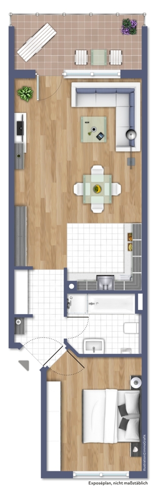 Grundriss Etagenwohnung Heppenheim (Bergstra�e)