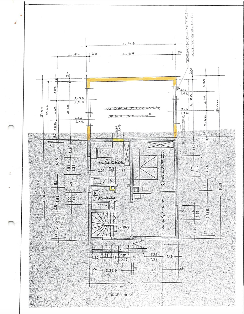 Grundriss Erdgeschoss Zweifamilienhaus Laudenbach