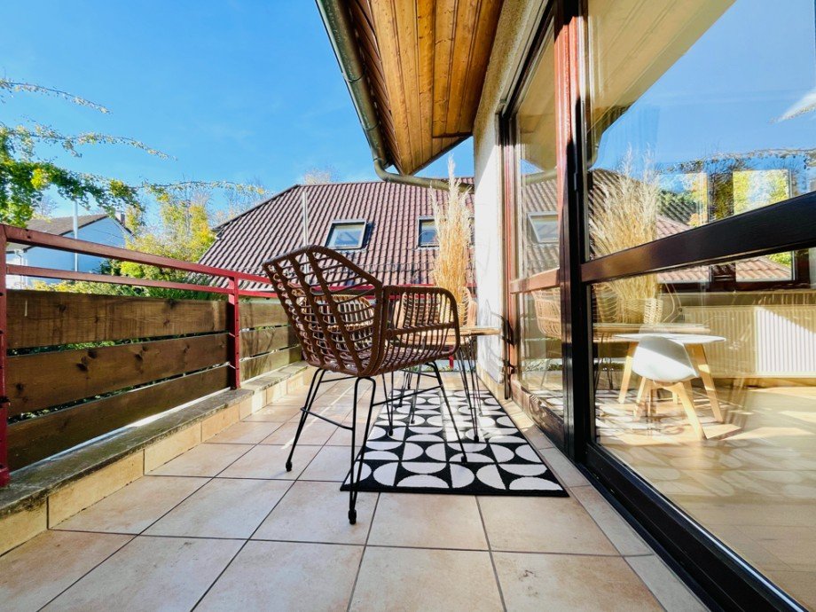 Balkon Doppelhaush�lfte Gaiberg