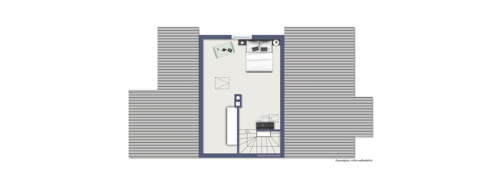 Grundriss DG Doppelhaush�lfte Gaiberg