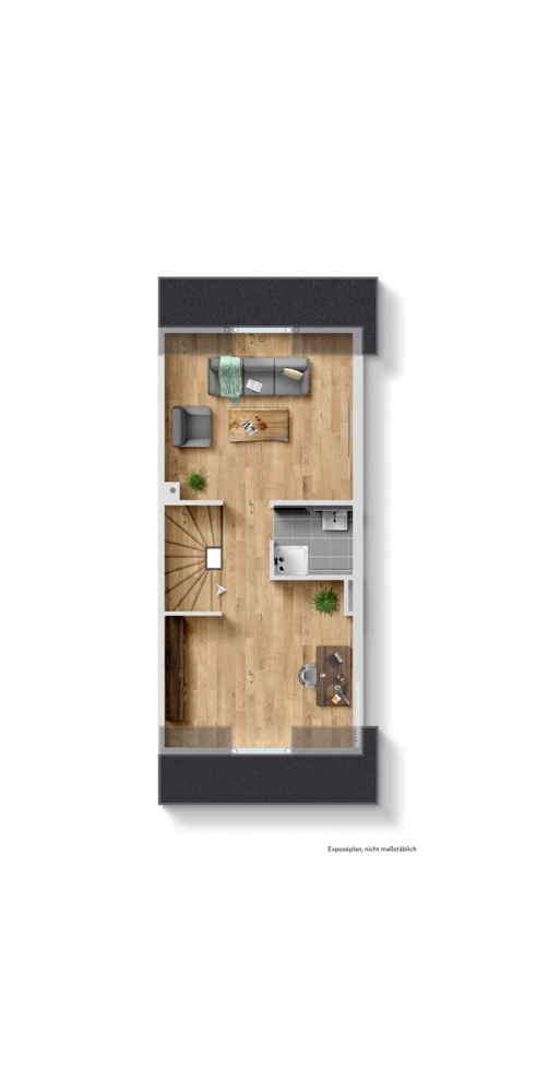 Grundriss DG Reihenendhaus Schriesheim