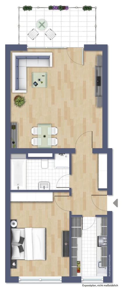 Grundriss Etagenwohnung Laudenbach