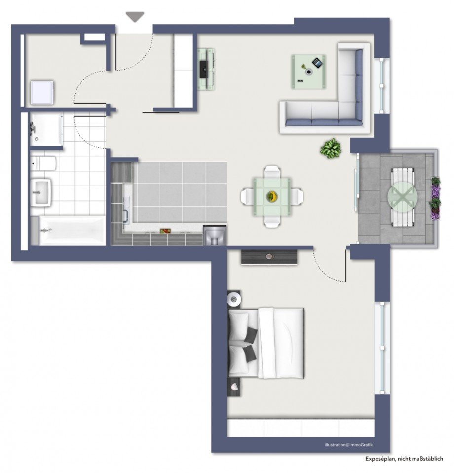 Grundriss Etagenwohnung Heppenheim