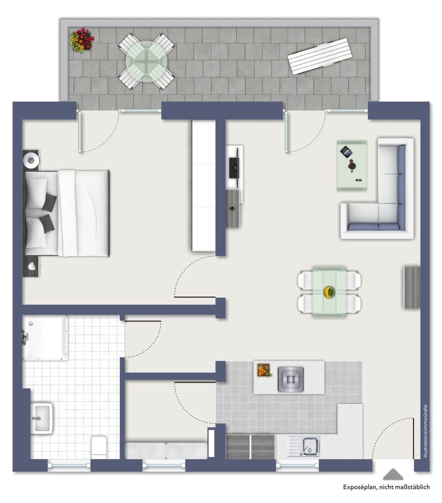 Grundriss Etagenwohnung F�rth