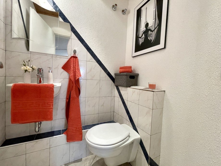 G�ste WC Dachgeschosswohnung Heppenheim