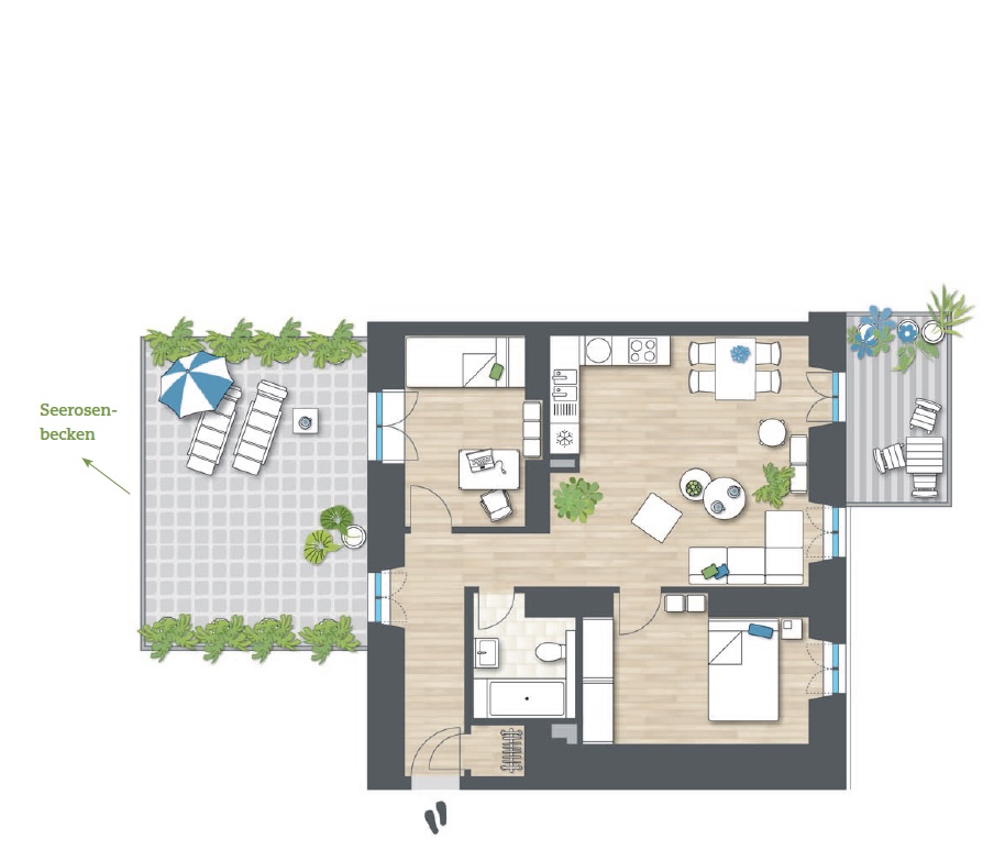 Grundriss Etagenwohnung Heppenheim
