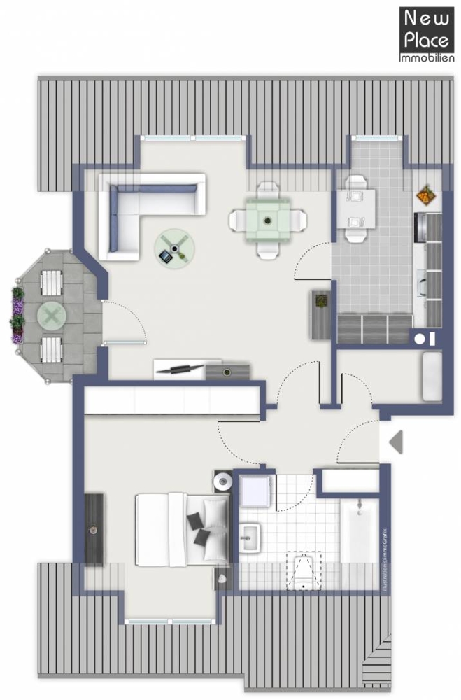 Grundriss Etagenwohnung Gro�-Gerau