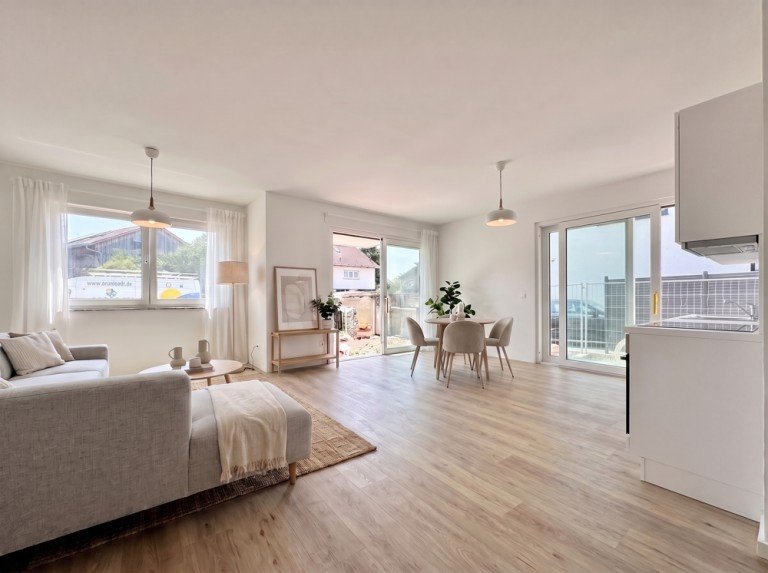 Titelbild Heppenheim Erdgeschosswohnung +++ Erstbezug: Moderne 3-Zimmer-Wohnung mit Terrasse u. Garten +++