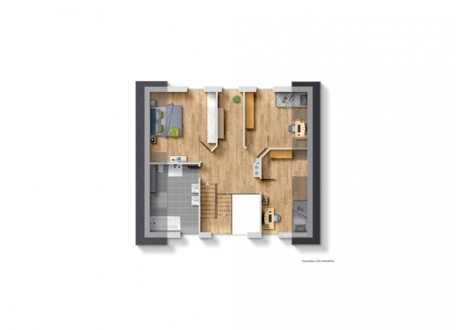Grundriss DG Einfamilienhaus Heppenheim (Bergstra�e)