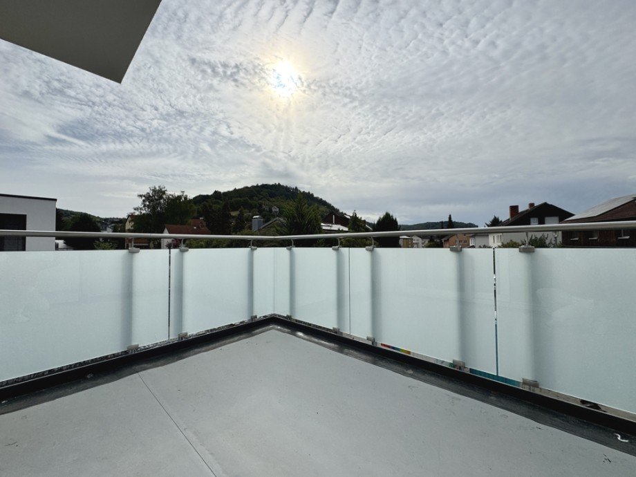 Blick vom Balkon Etagenwohnung Heppenheim