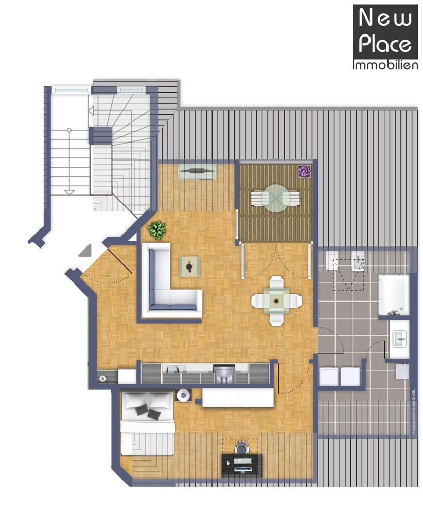 Grundriss Etagenwohnung Heppenheim