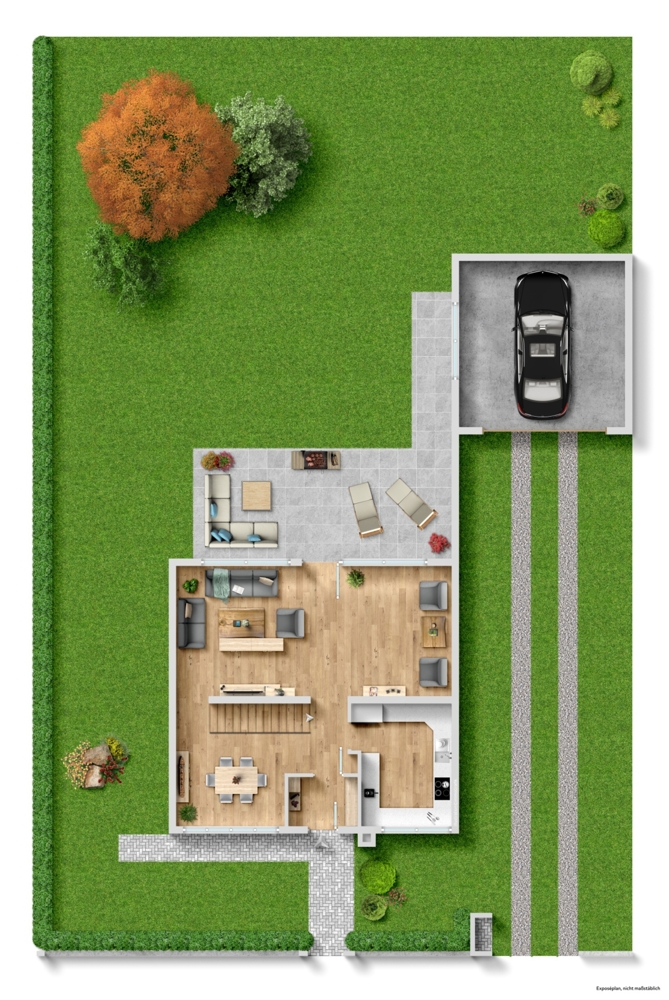 Grundriss EG Einfamilienhaus Plankstadt