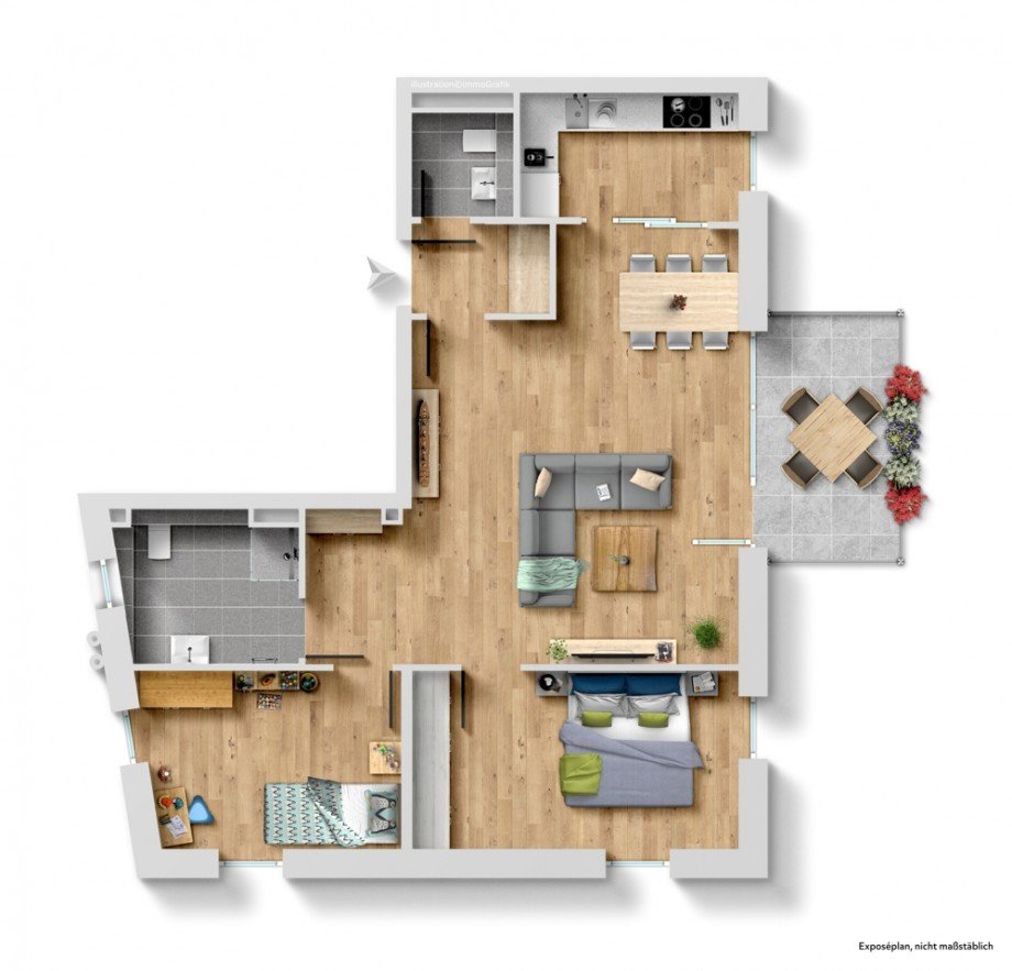 Grundriss Etagenwohnung Weinheim
