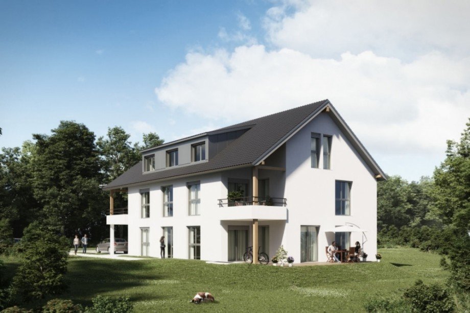 Gartenansicht Erdgeschosswohnung Rimbach
