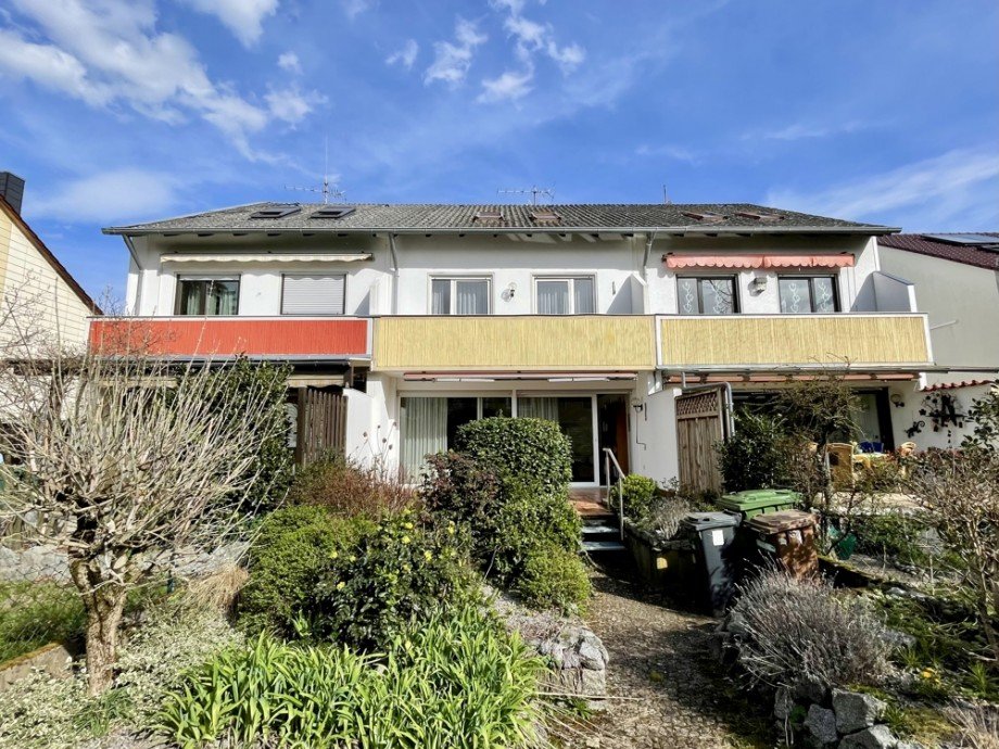 R�ckansicht Reihenmittelhaus Heppenheim